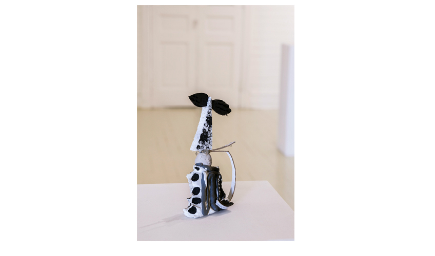 You make me feel funny (2013) Caulking, self hardening clay, acrylic, enamel, foam, carboards, and spraypaint